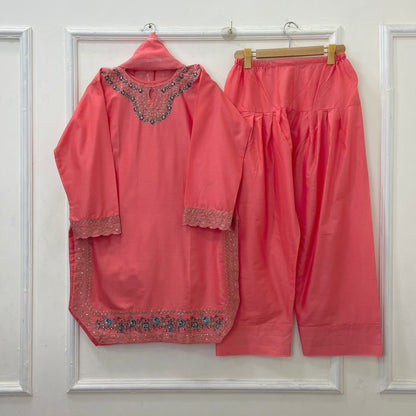 Traditional Eid Shalwar Kameez 3PC (Premium Cotton) 3PC D-477