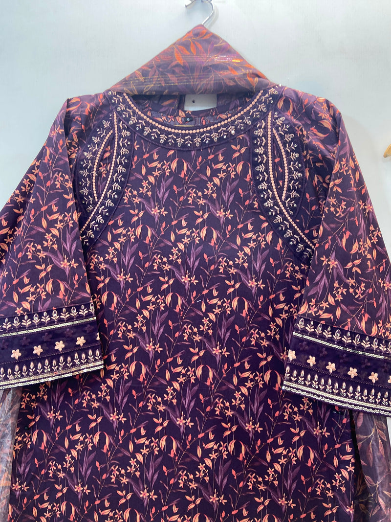 Embroidered 3PC "Best Selling" (Lawn) 14