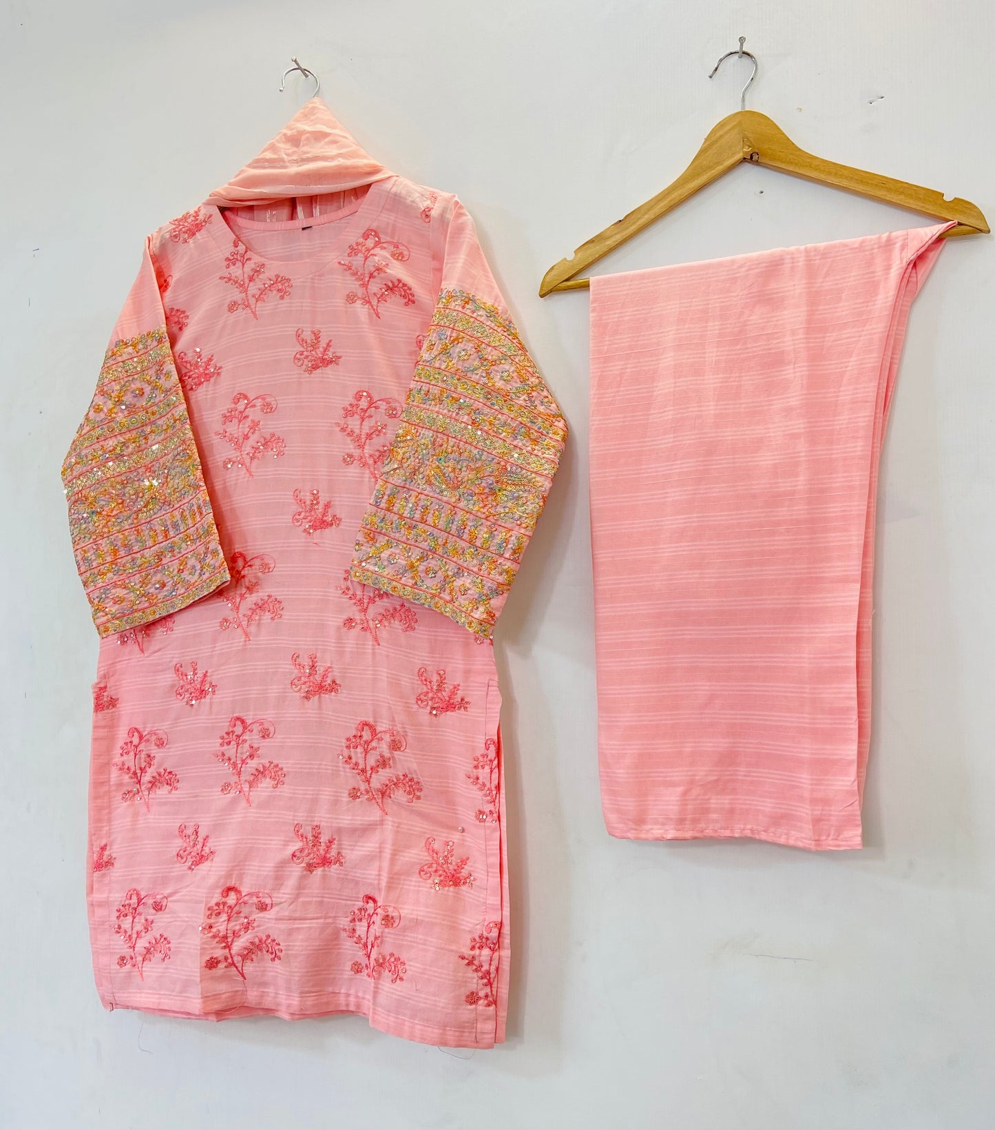 Sequins Embroidered Chic 3PC (Cotton Lawn) D-34