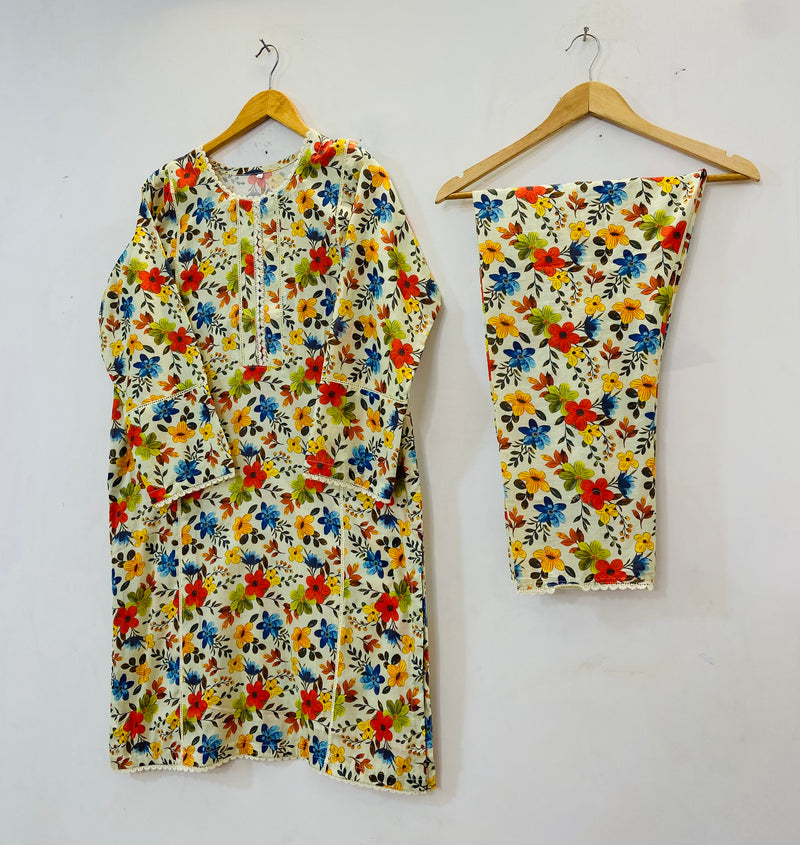Joint Lace Beauty 2PC (Lawn) D-83