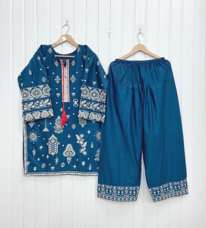 Dual Embroidered | Farshi D-832
