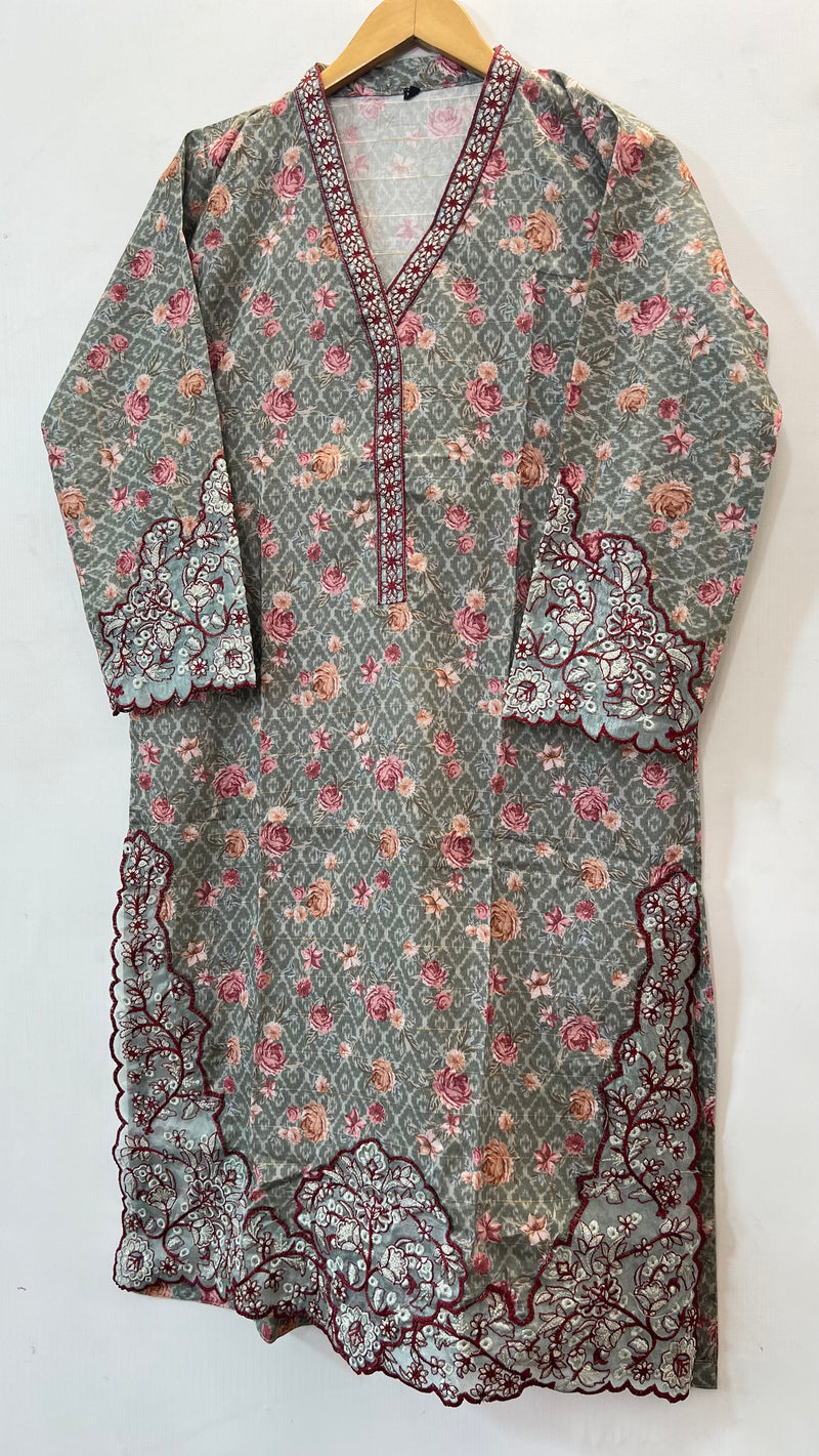 Bana Dora 2PC (Lawn) 07-Grey