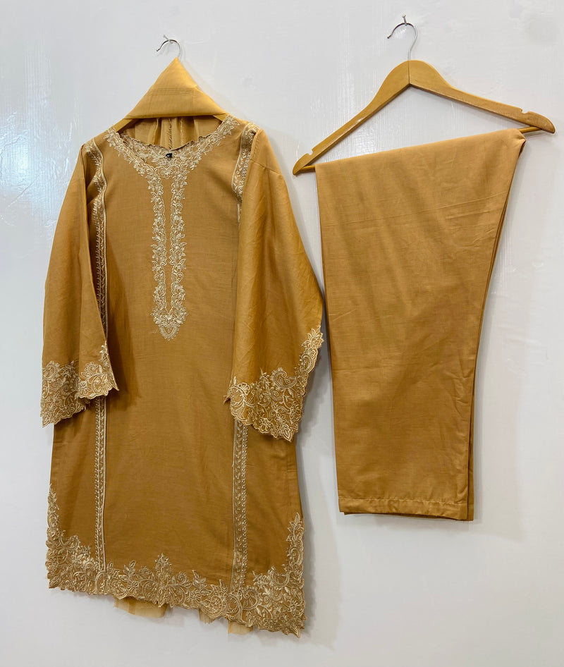 Front Back Cutwork Beauty 3PC (Cotton) D-85