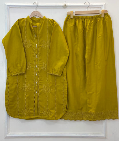 Chicken Kari Love Co-Ord Set (Khaddar) (Hot Selling) D-259