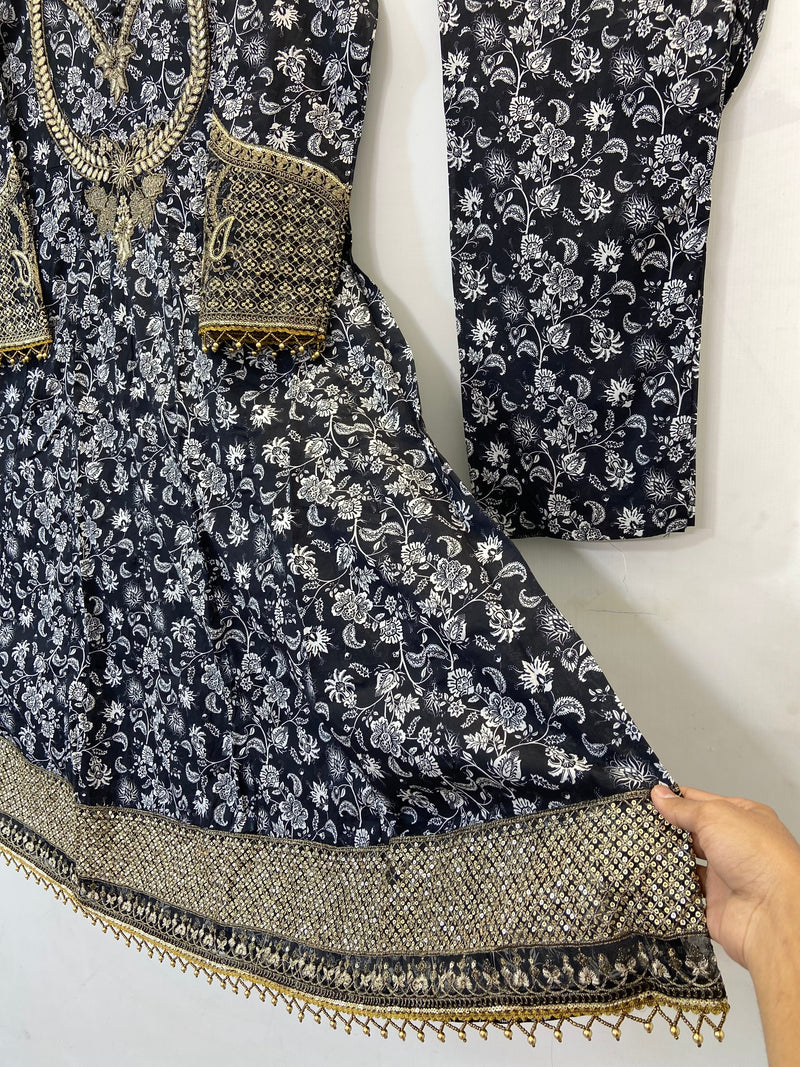 Anarkali Frock 2PC (Lawn) D-24