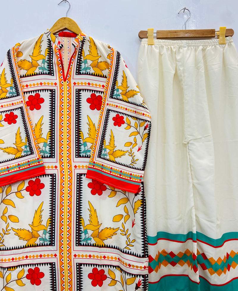 Dreamy Long Co-Ord Set (Swiss Silk) D-92