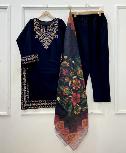 Multi Threaded | 3PC Lawn Cotton D-655