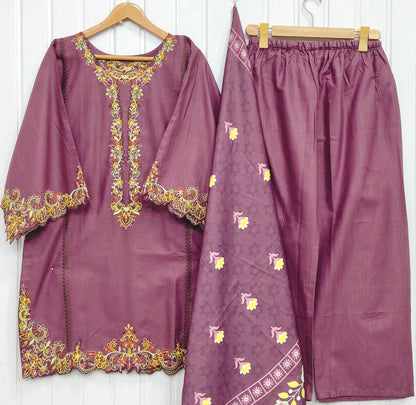 Article: D-1182 Khaddar 3piece