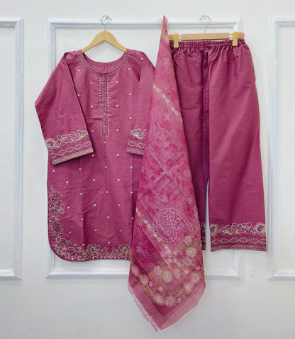 Festive Wear 3PC (Cotton) D-516