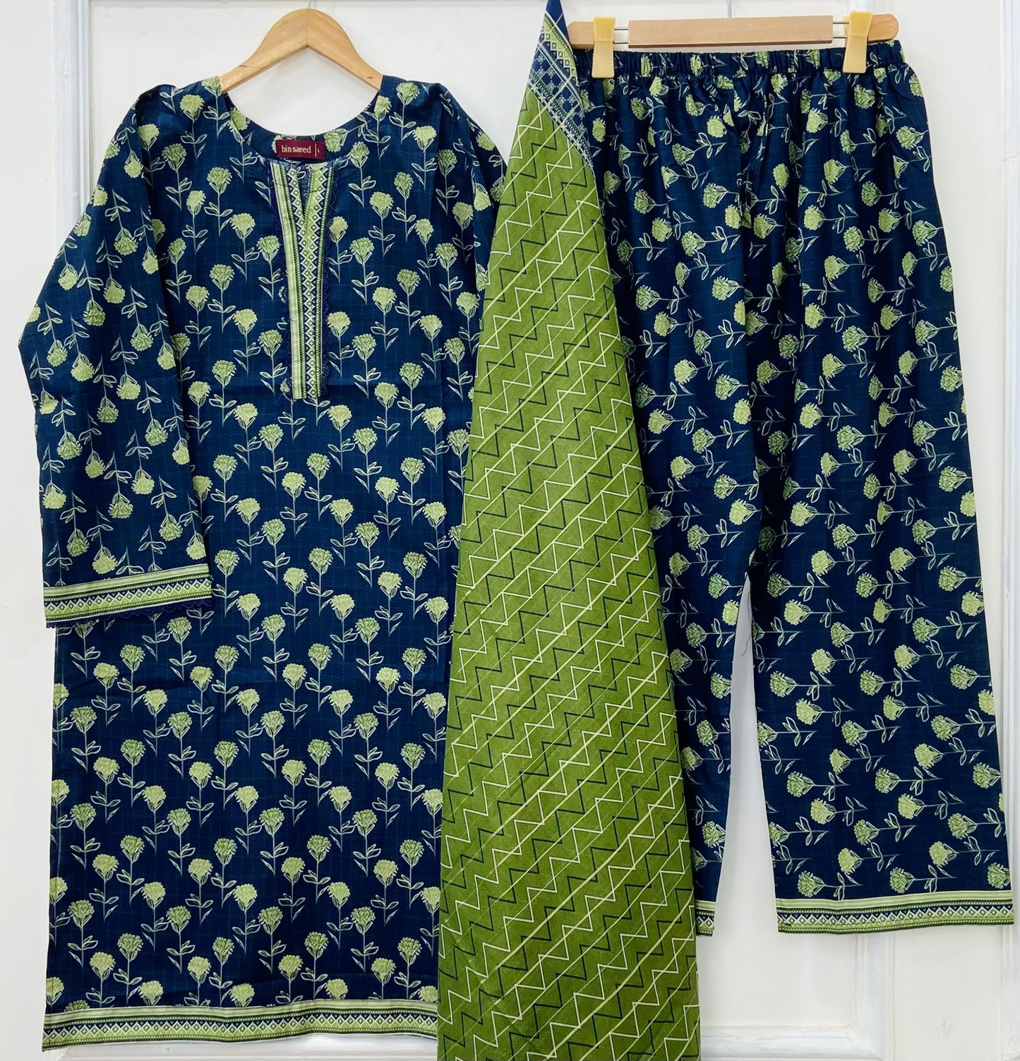 Binsaeed Edit: 3PC (Lawn) D-404