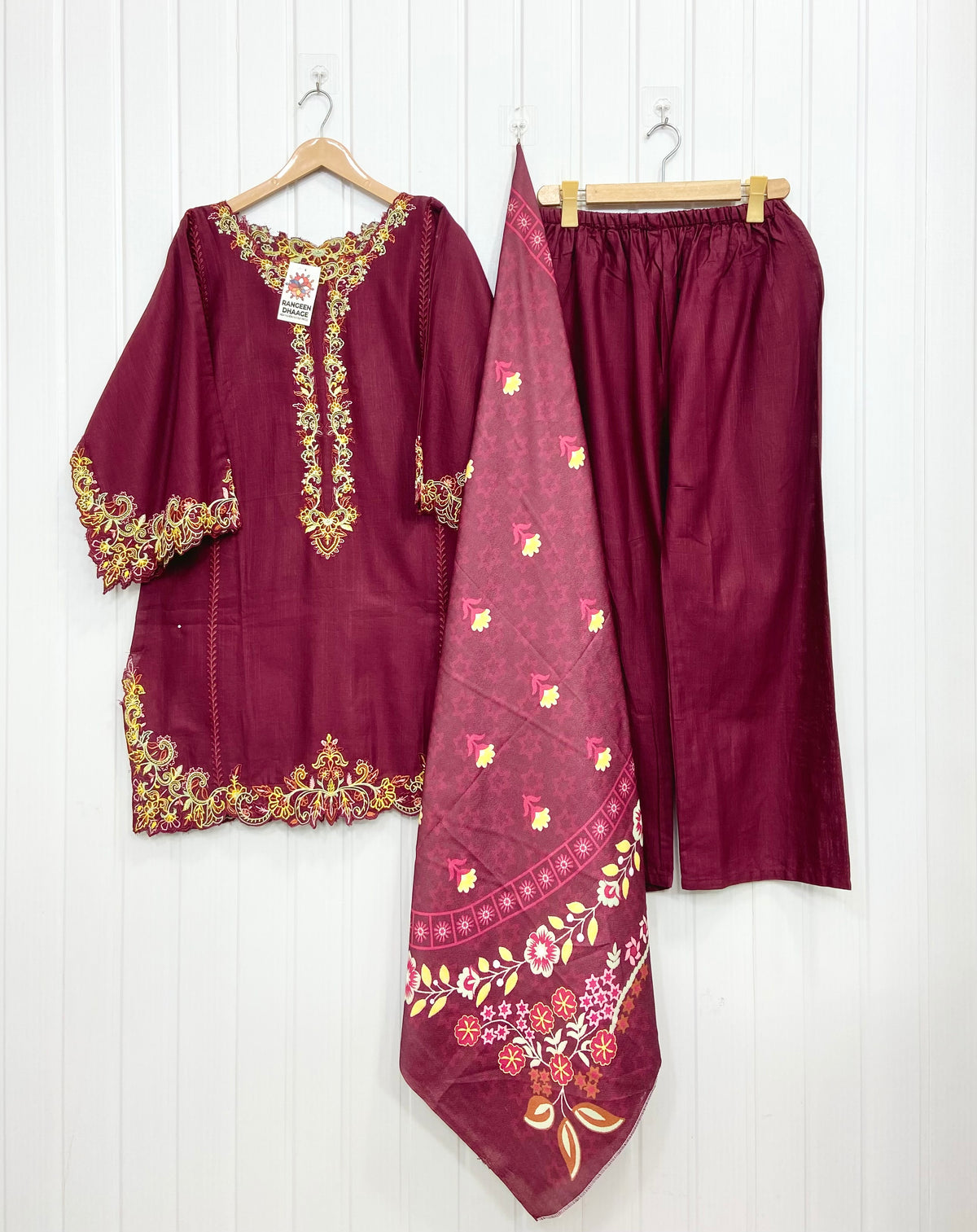 Article: D-1182 Khaddar 3piece