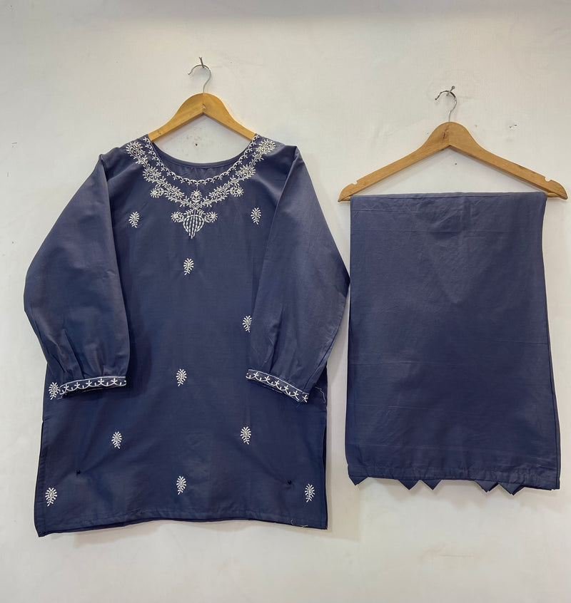 Embroidered Co-Ord Set 2PC (Cotton Lawn) D-36