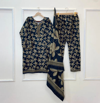 Bin Saeed’s Winter Edit 3PC (Best Seller) (Khaddar) D-197