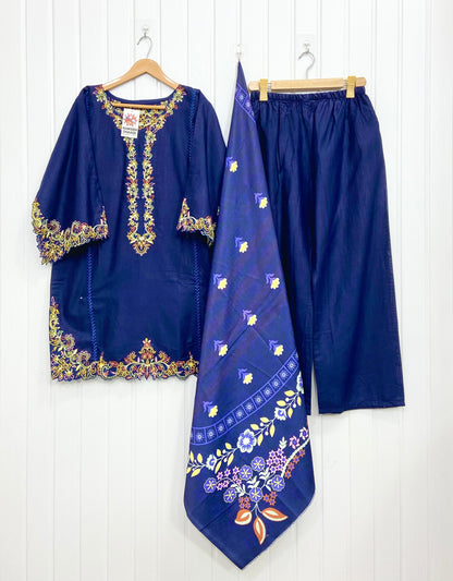 Article: D-1182 Khaddar 3piece