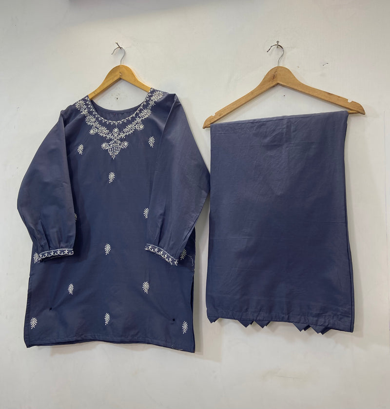 Embroidered Co-Ord Set 2PC (Cotton Lawn) D-36