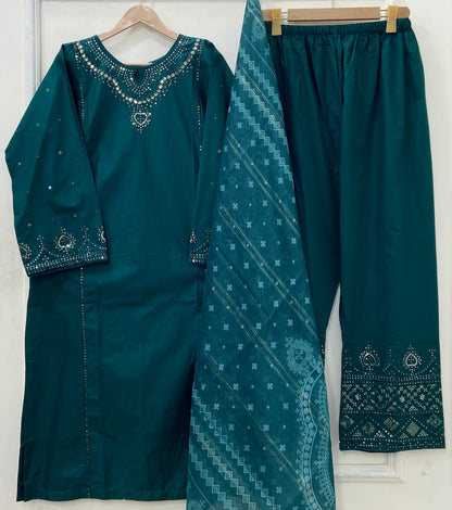 Guluna Formals | 3PC Lawn Cotton D-572