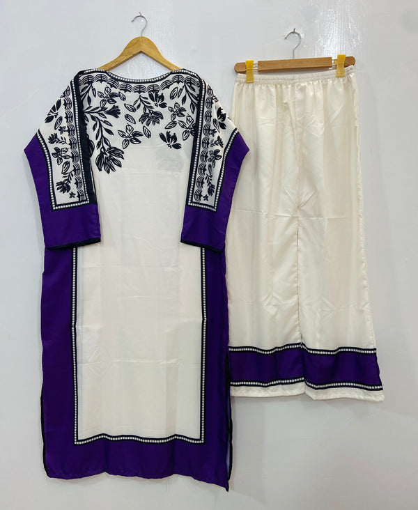 Elegant Kaftaan 2PC (Swiss Silk) D-90
