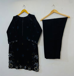 Cutwork Embroidered 2PC (Self Cotton) D-81
