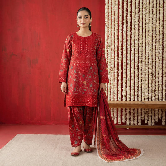 Gulaab | 3PC Bana Dora D-594