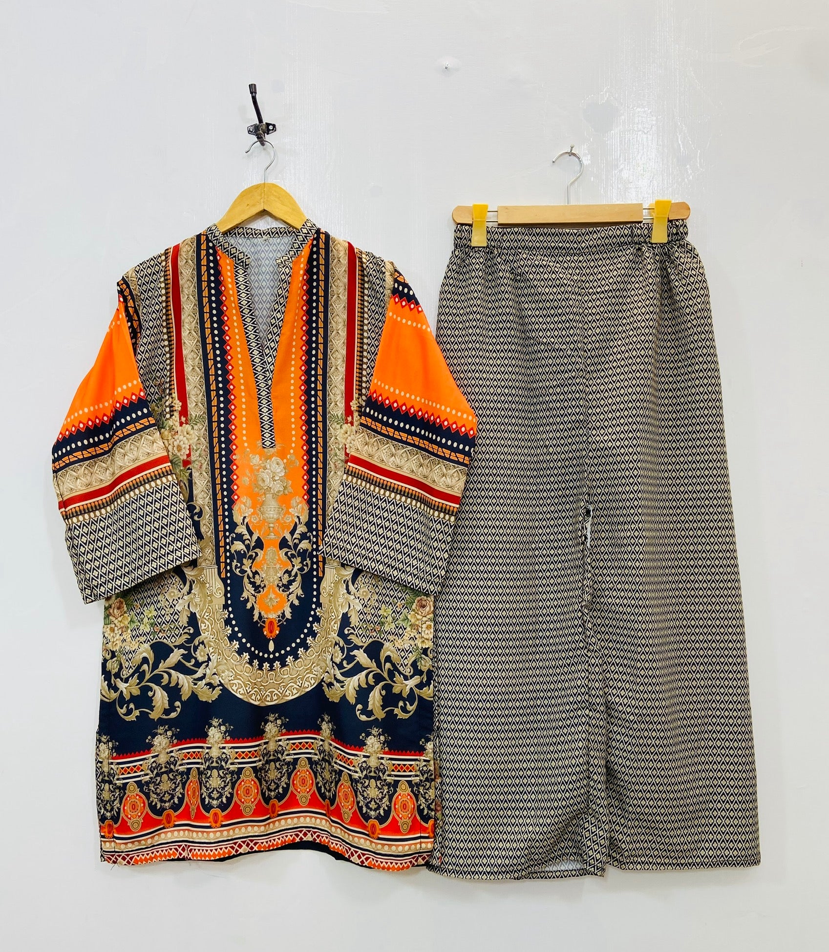 Mermaid’s Tail Co-Ord Set (Swiss Silk) D-120