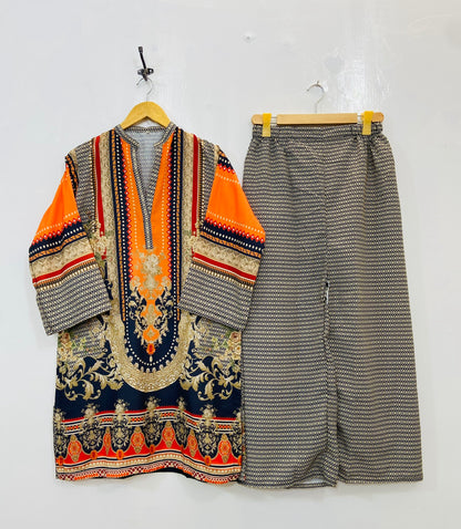 Mermaid’s Tail Co-Ord Set (Swiss Silk) D-120