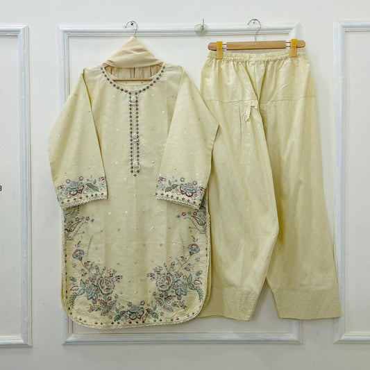 Chandni Farshi 3PC (Cotton) D-537
