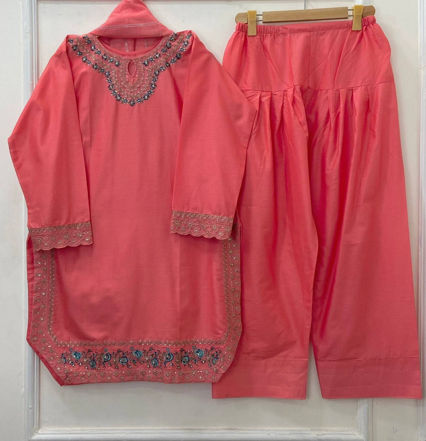 Traditional Eid Shalwar Kameez 3PC (Premium Cotton) 3PC D-477