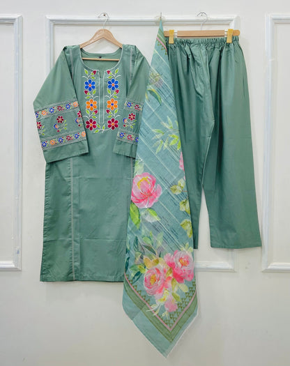 Eid Series: 3PC (Cotton) D-533
