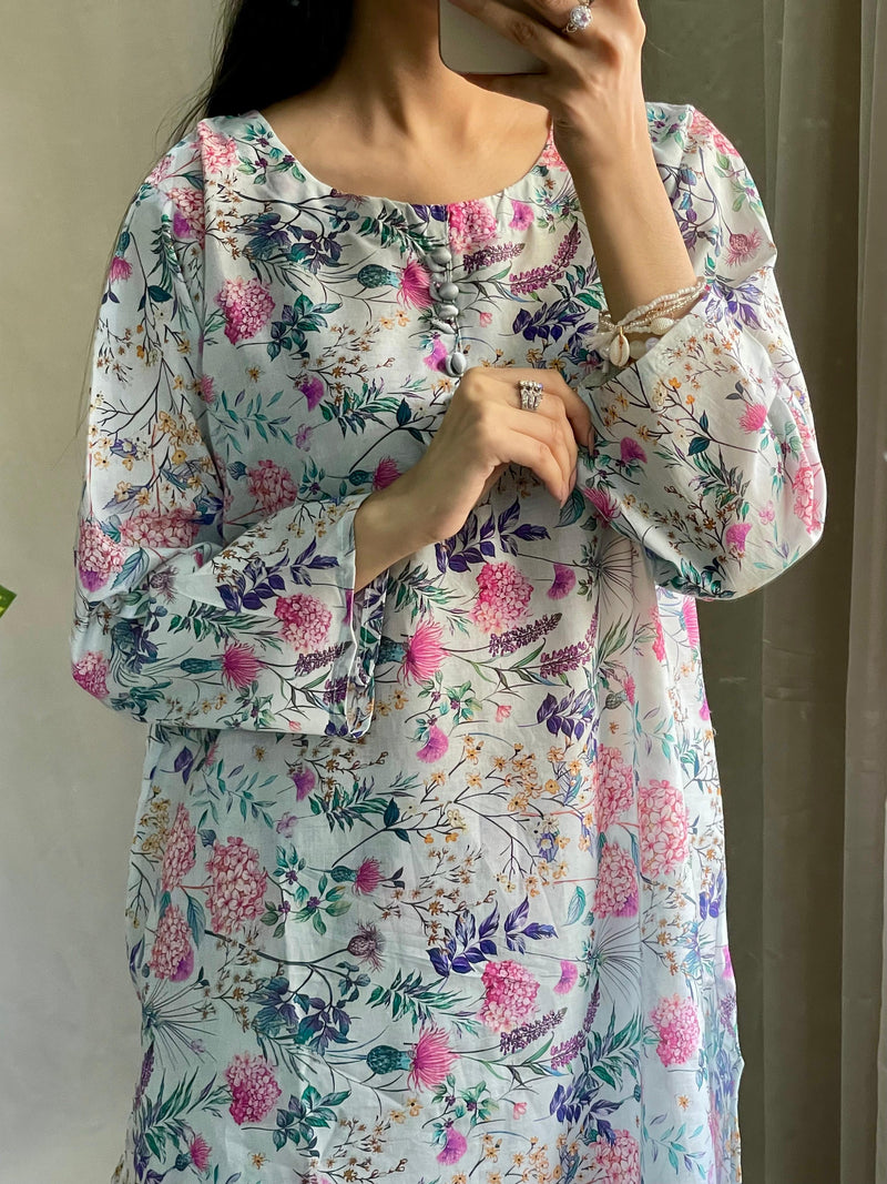 Printed Farshi 2PC (Lawn) D-44