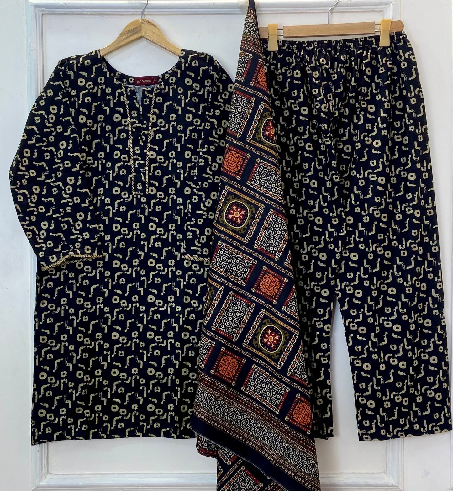 Bin Saeed Winter Edit: 3PC (Khaddar) D-292