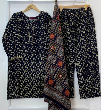 Bin Saeed Winter Edit: 3PC (Khaddar) D-292