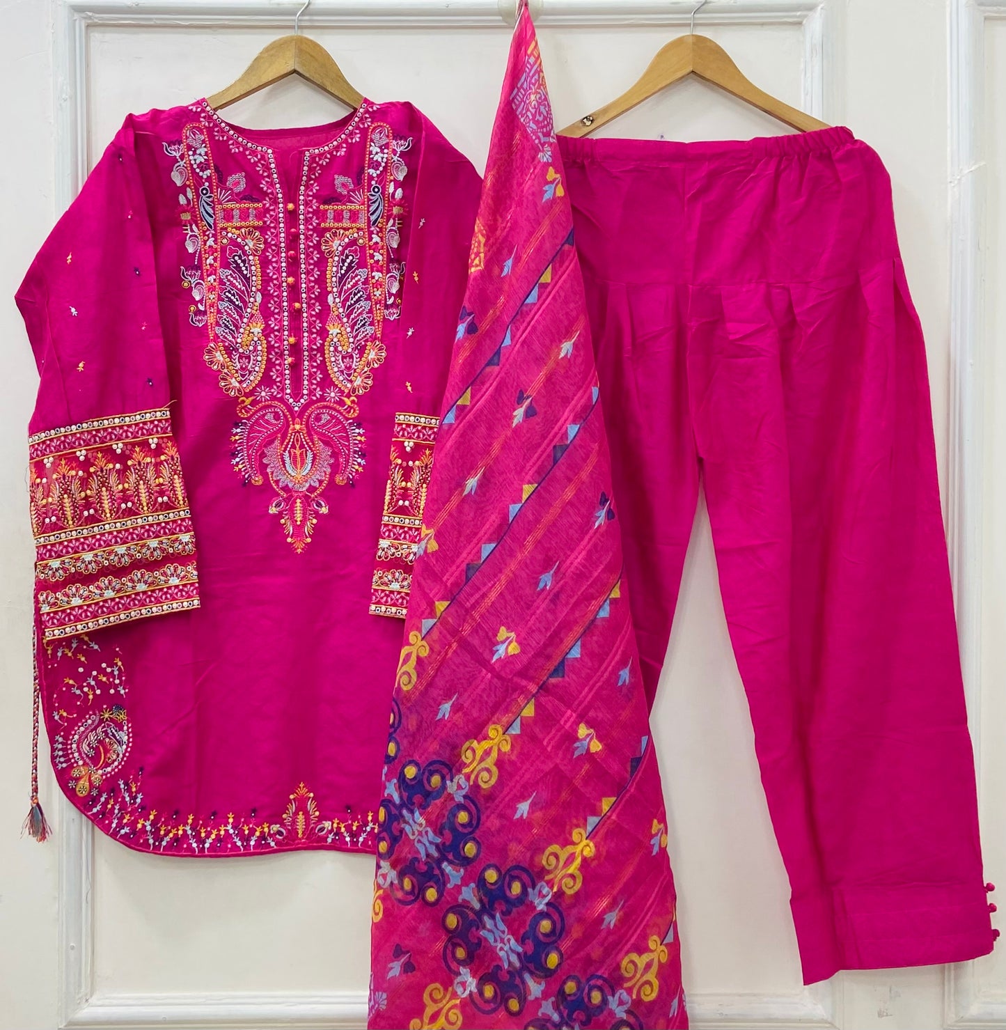 Bulbul Farshi | 3PC Lawn Cotton D-581