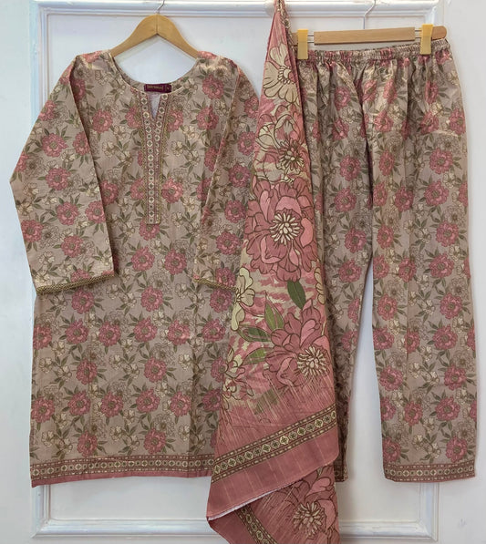 Bin Saeed Winter Edit: 3PC (Khaddar) D-292