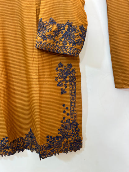 Cotton Cutwork 2PC 09-Rust