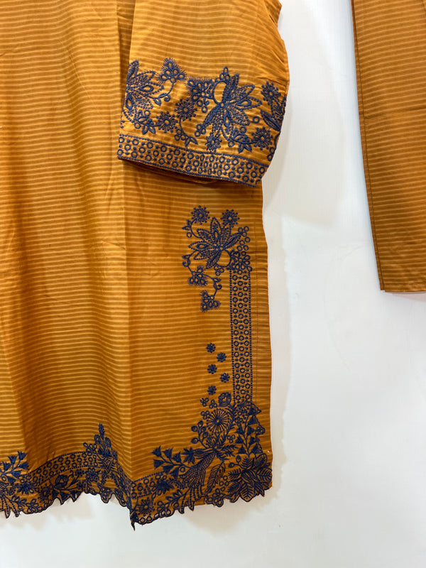Cotton Cutwork 2PC 09-Rust