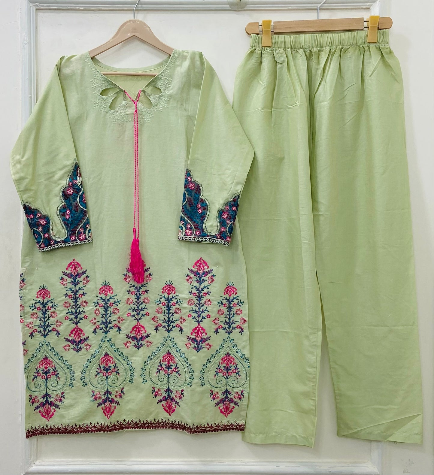 Embroidered 2PC (Cotton) D-539