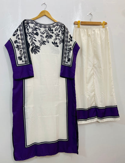 Elegant Kaftaan 2PC (Swiss Silk) D-90