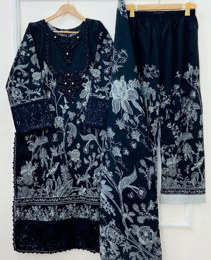 Black Rose 3PC (Lawn) D-509 PREMIUM SERIES