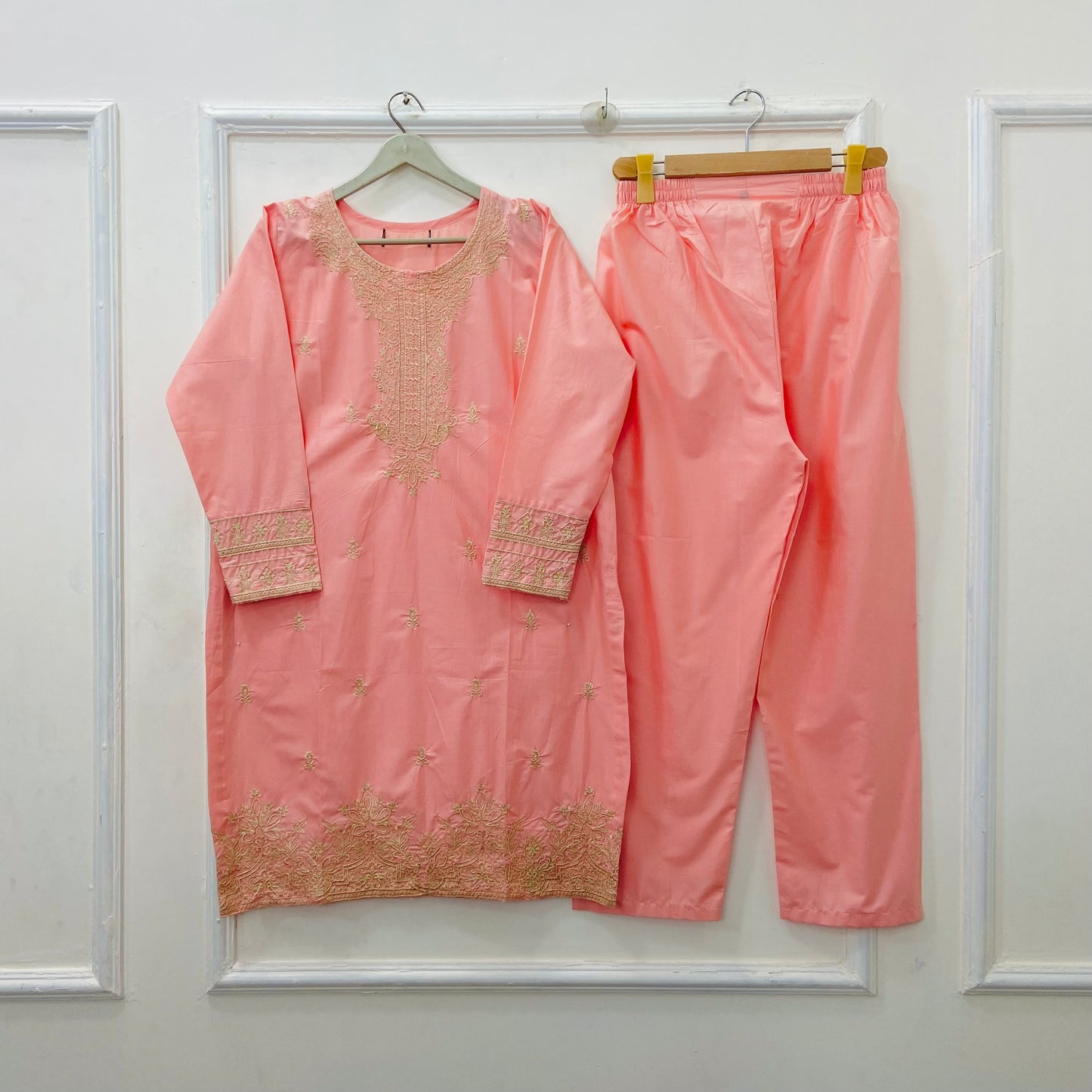 Fairy Embroidered 2PC (Premium Cotton) D-412