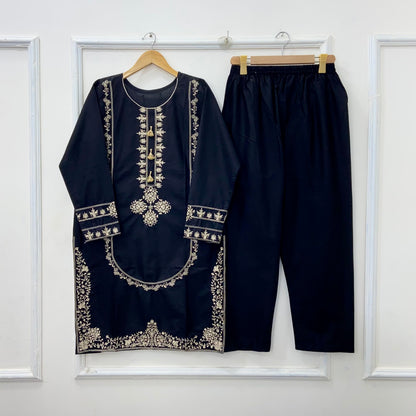 Embroidered 2PC (Premium Cotton) D-455