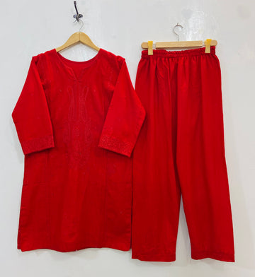 Red Rose 2PC (Khaddar) D-145