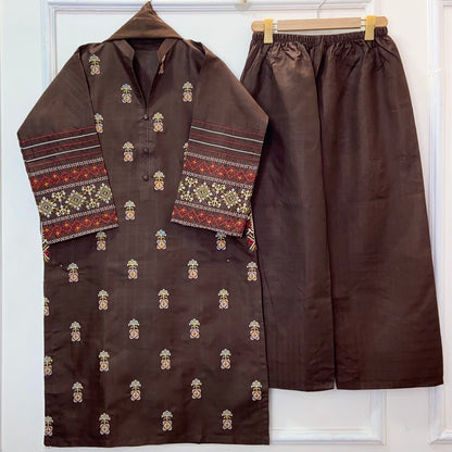 Perfect Pocket Embroidered 3PC (Premium Cotton) (Hot Seller) D-376