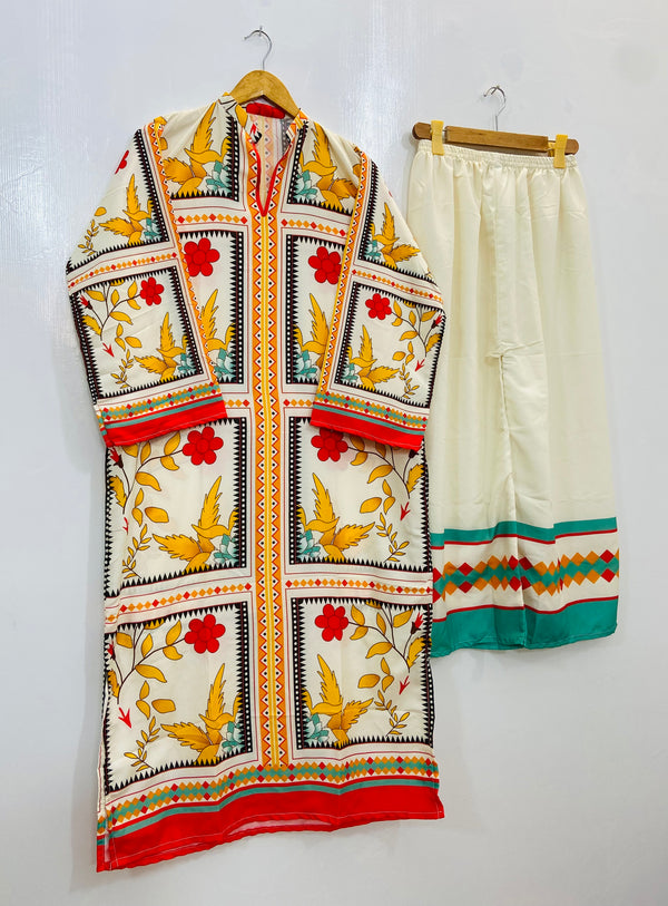 Dreamy Long Co-Ord Set (Swiss Silk) D-92