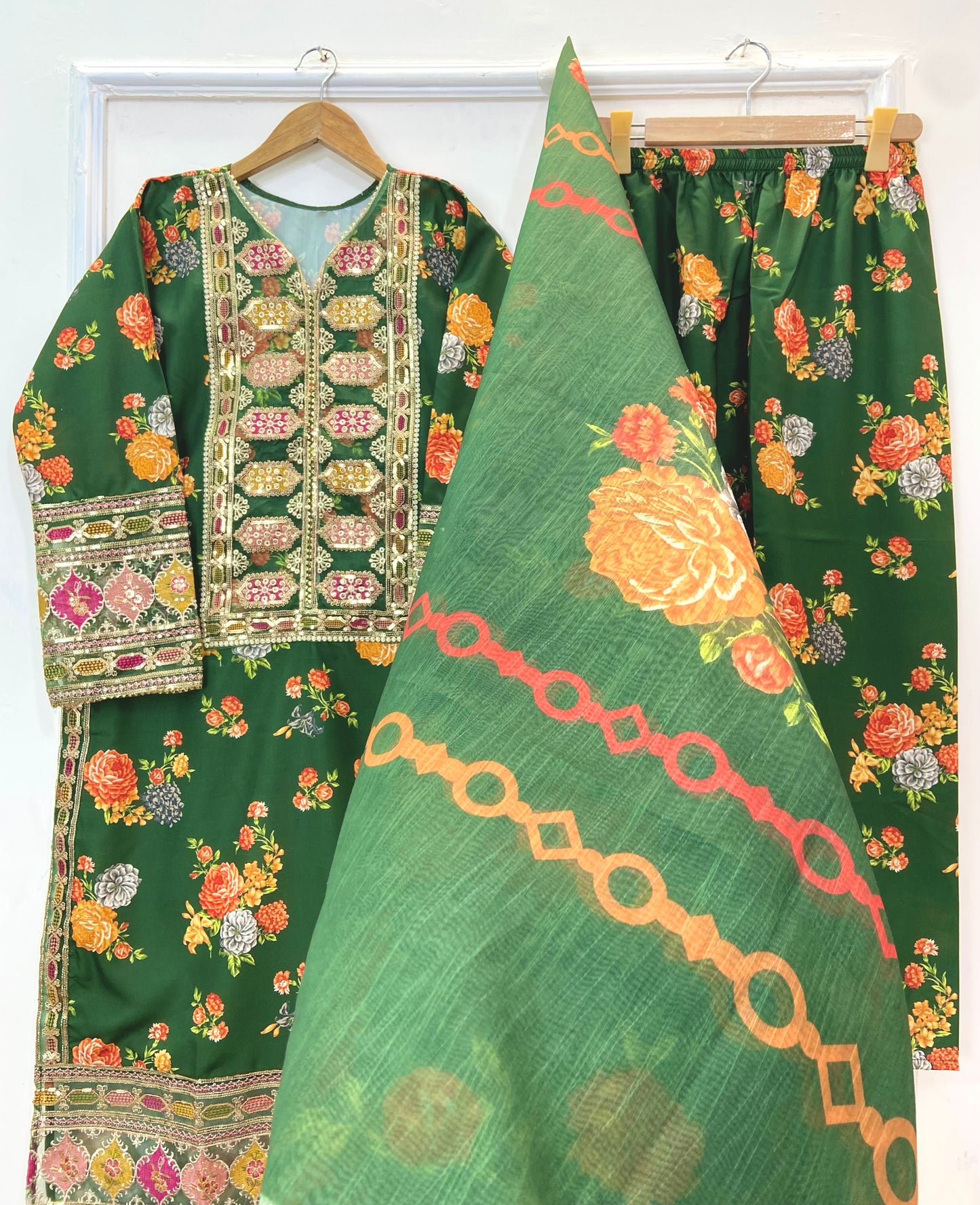 Chandni 3PC (Silk) D-242