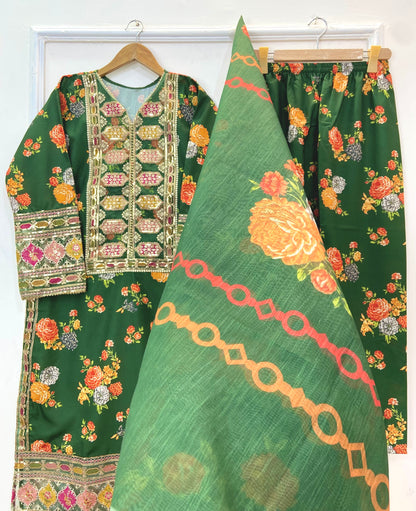 Chandni 3PC (Silk) D-242