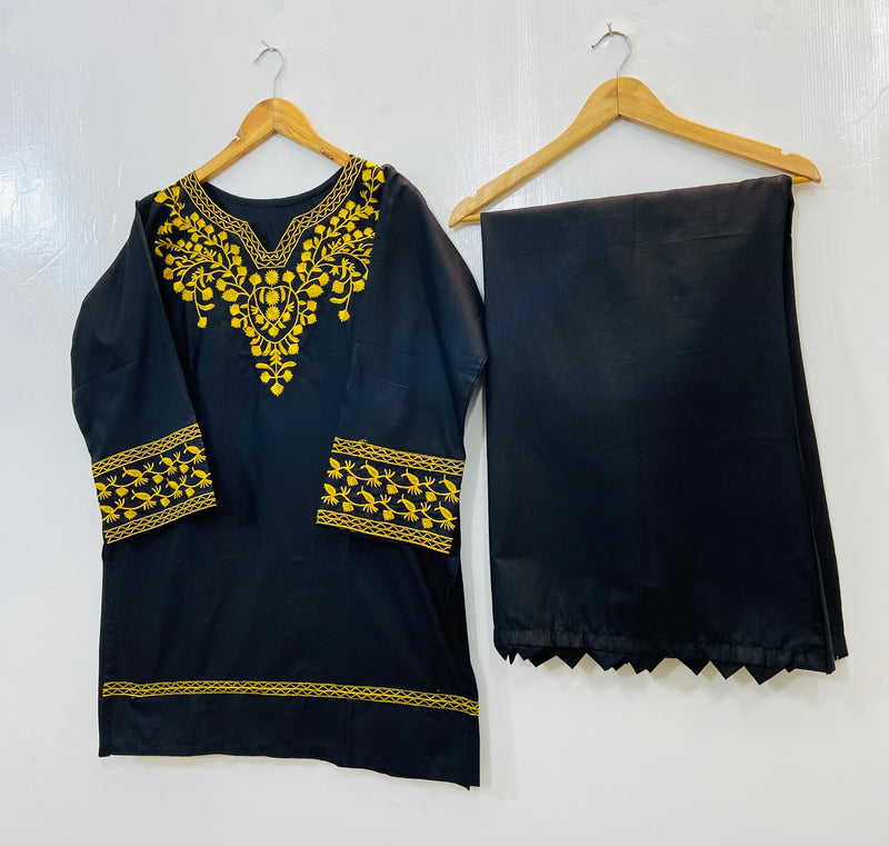 Pretty Embroidered Co-Ord Set (Cotton) D-97