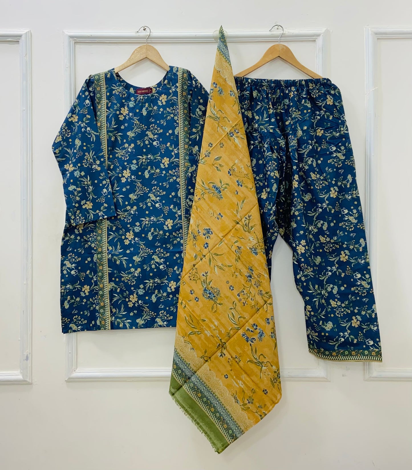 Binsaeed Farshi Shalwar | 3PC Lawn