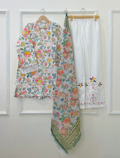 Garden Laser work | 3PC Cotton D-546