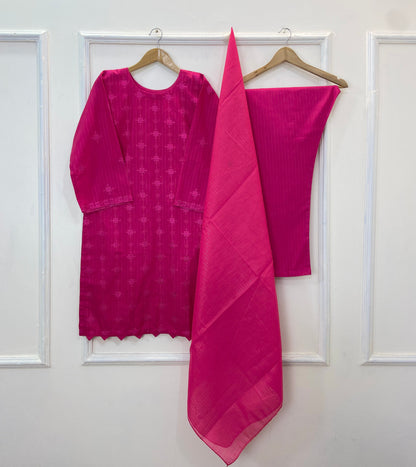 Regular Embroidered 3PC (Khaddar) D-217