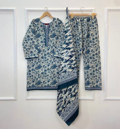 Bin Saeed's Winter Edit: 3PC (Khaddar) D-305